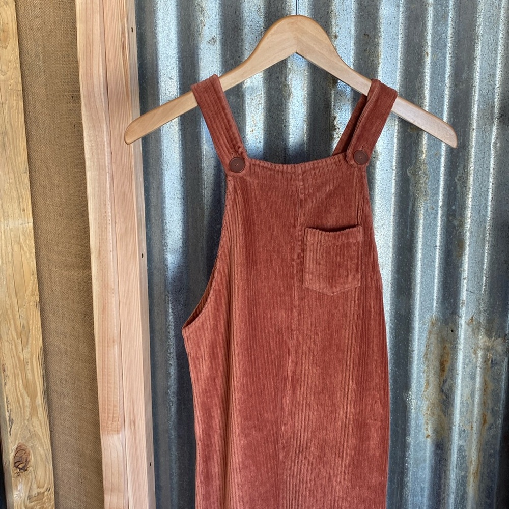 corduroy looking cotton overalls. Zara